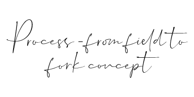 Process – from field to fork concept